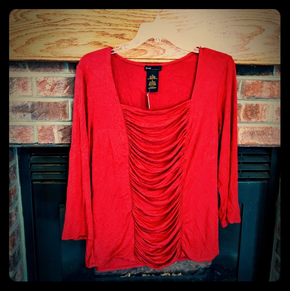 Grace elements brand red 3/4 top size XL